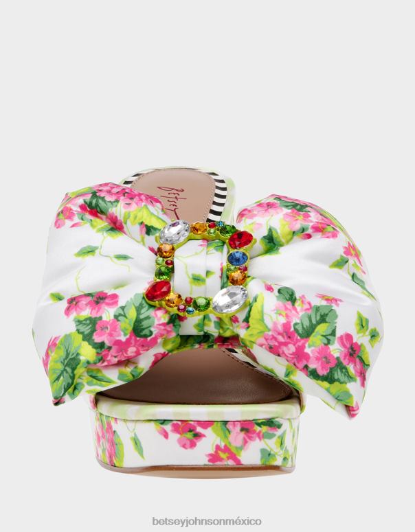 Betsey Johnson zapatos mujer F00V8 posibilidad multi blanco