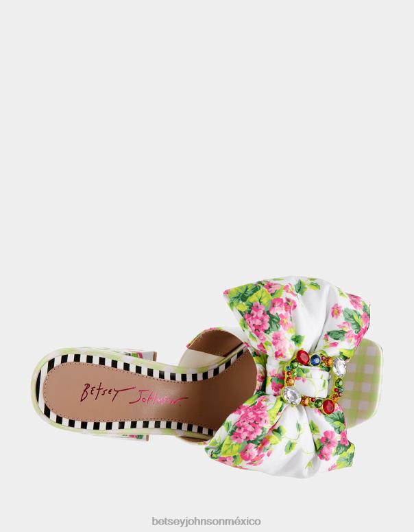 Betsey Johnson zapatos mujer F00V8 posibilidad multi blanco