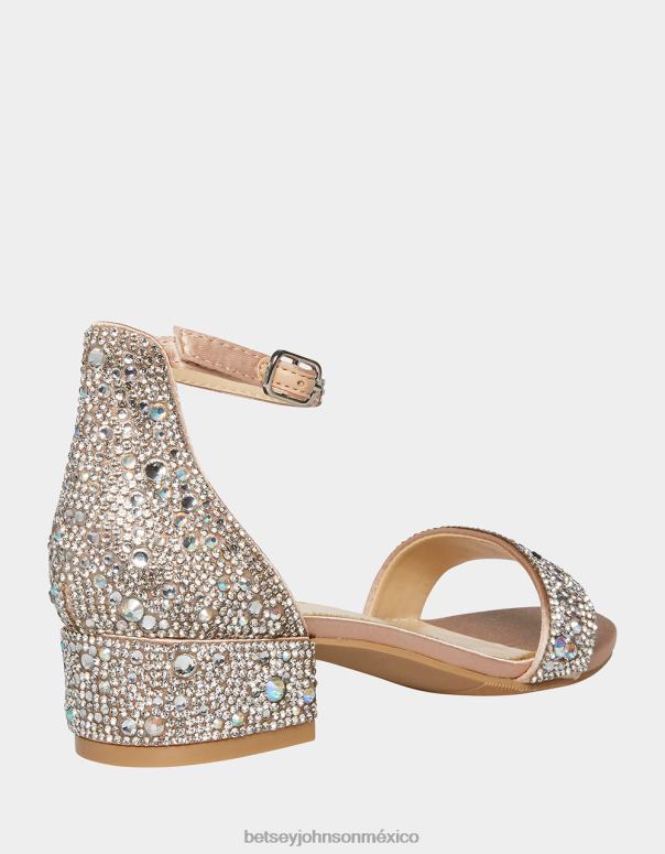 Betsey Johnson zapatos niños F00V151 Mari champán