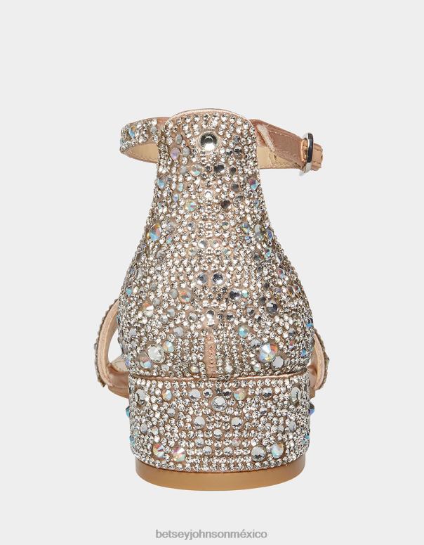 Betsey Johnson zapatos niños F00V151 Mari champán