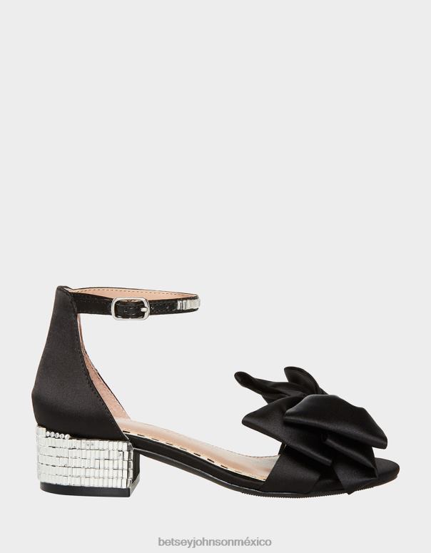 Betsey Johnson zapatos niños F00V189 loco negro