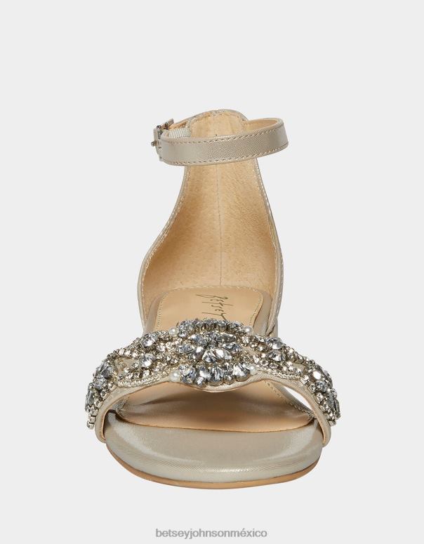 Betsey Johnson zapatos niños F00V197 mel plata