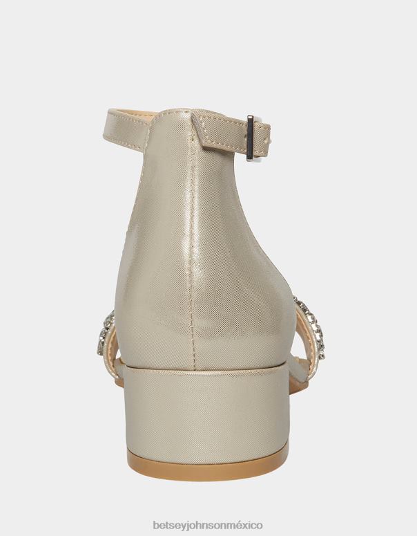 Betsey Johnson zapatos niños F00V197 mel plata