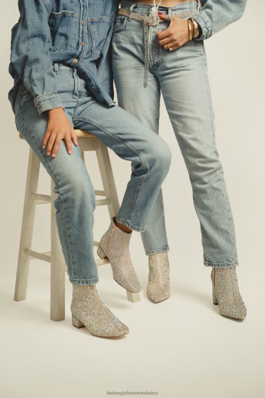 Betsey Johnson zapatos niños F00V23 Cady plata