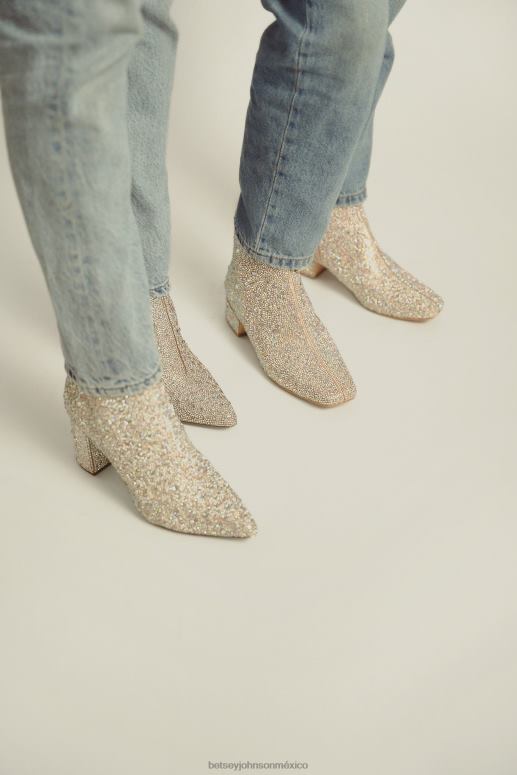 Betsey Johnson zapatos niños F00V23 Cady plata