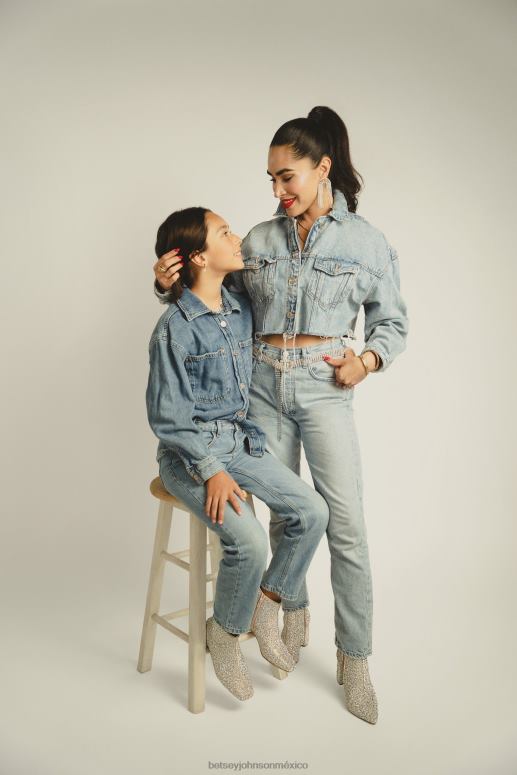 Betsey Johnson zapatos niños F00V23 Cady plata