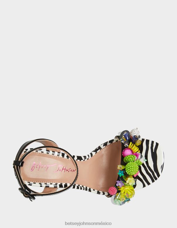 Betsey Johnson zapatos mujer F00V104 jordán negro multi