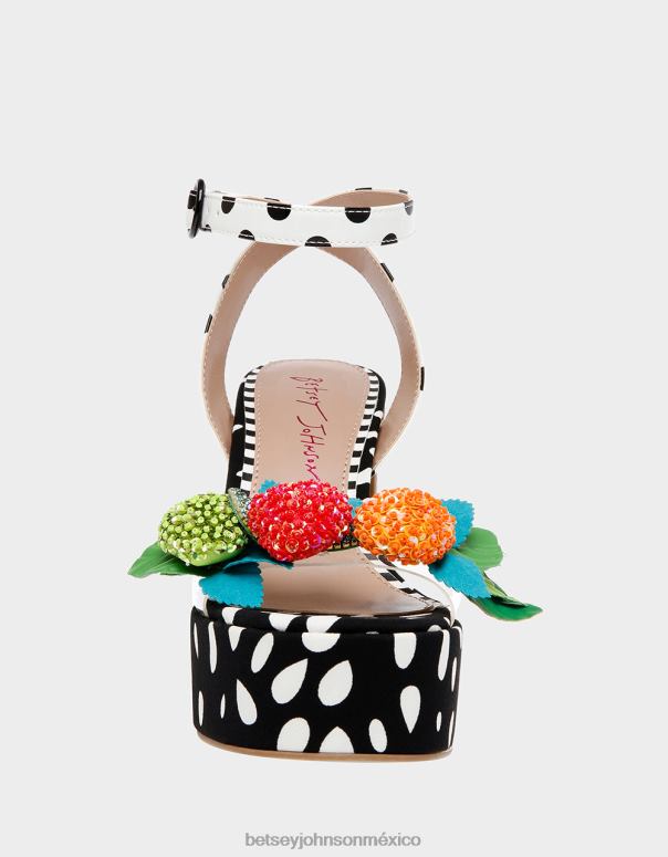 Betsey Johnson zapatos mujer F00V105 duende blanco negro