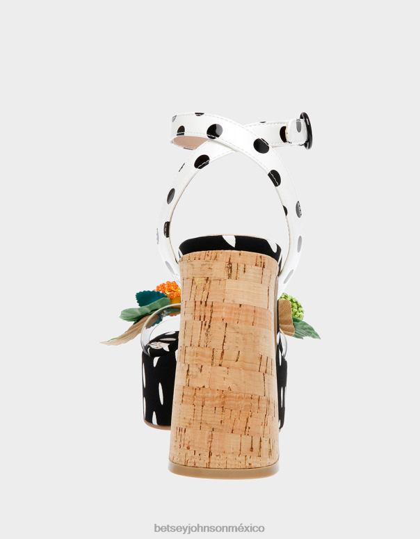 Betsey Johnson zapatos mujer F00V105 duende blanco negro