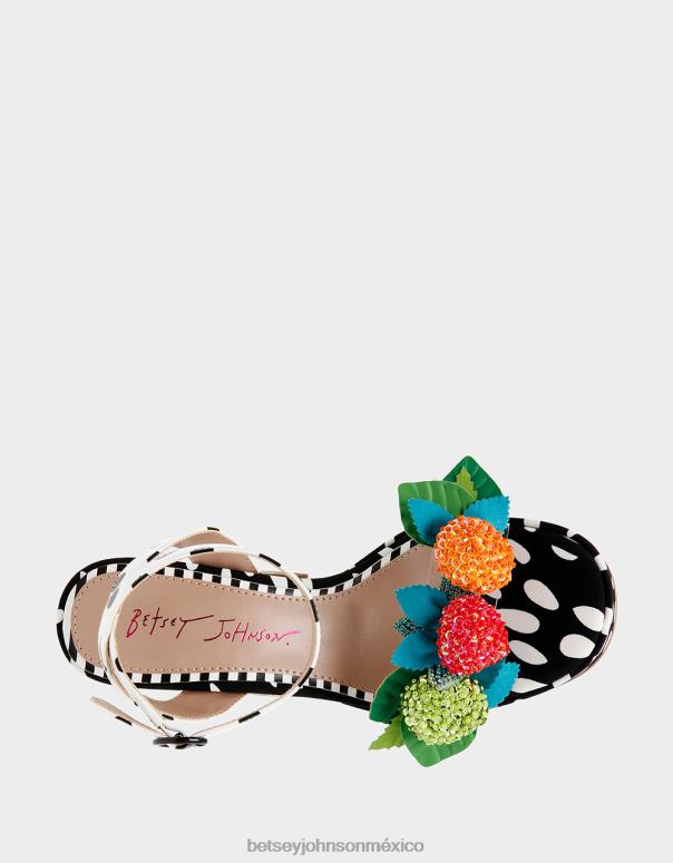 Betsey Johnson zapatos mujer F00V105 duende blanco negro