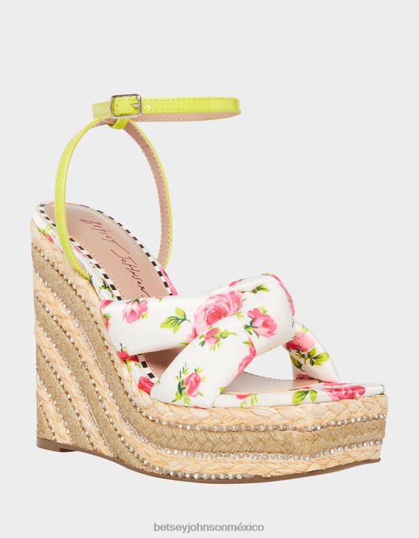 Betsey Johnson zapatos mujer F00V127 pensamiento multi blanco