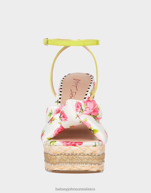 Betsey Johnson zapatos mujer F00V127 pensamiento multi blanco