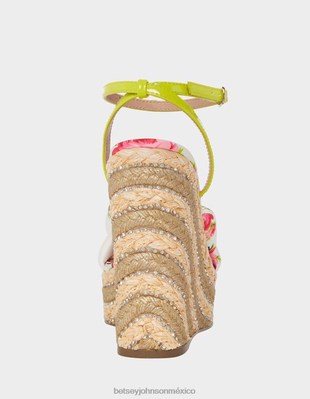 Betsey Johnson zapatos mujer F00V127 pensamiento multi blanco