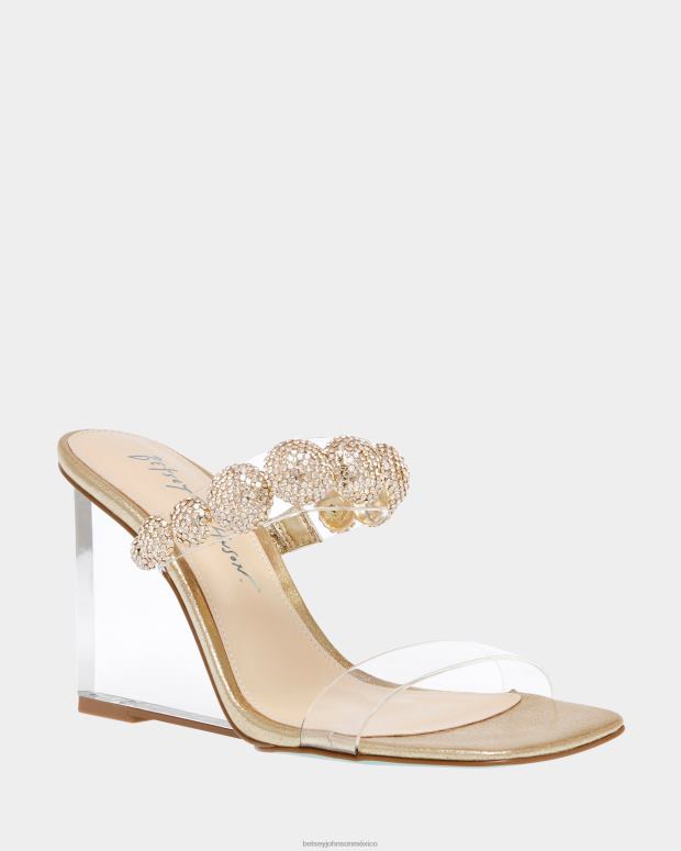Betsey Johnson zapatos mujer F00V141 troya oro
