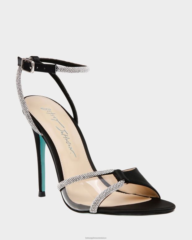 Betsey Johnson zapatos mujer F00V142 Vera satén negro