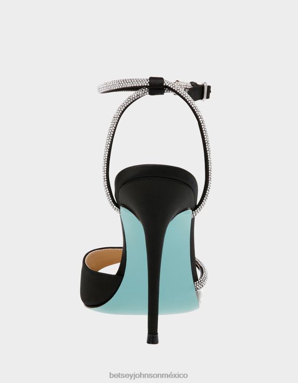 Betsey Johnson zapatos mujer F00V142 Vera satén negro