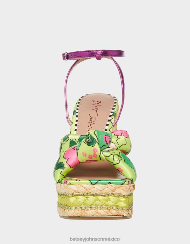 Betsey Johnson zapatos mujer F00V153 pensamiento multi amarillo