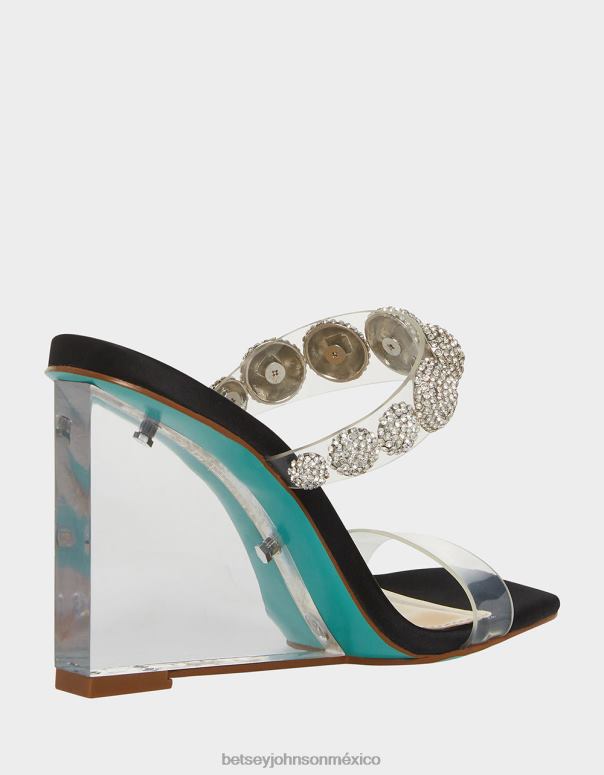 Betsey Johnson zapatos mujer F00V163 troya negro