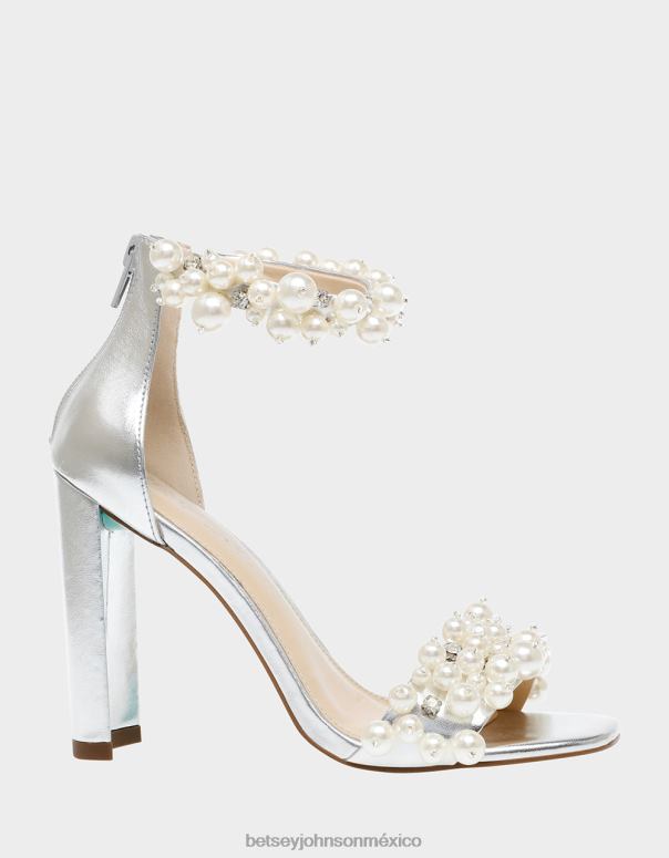 Betsey Johnson zapatos mujer F00V17 sb-fay plata