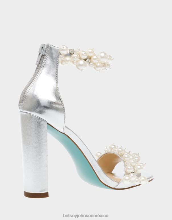 Betsey Johnson zapatos mujer F00V17 sb-fay plata