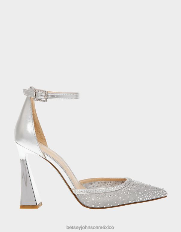 Betsey Johnson zapatos mujer F00V29 viola plata