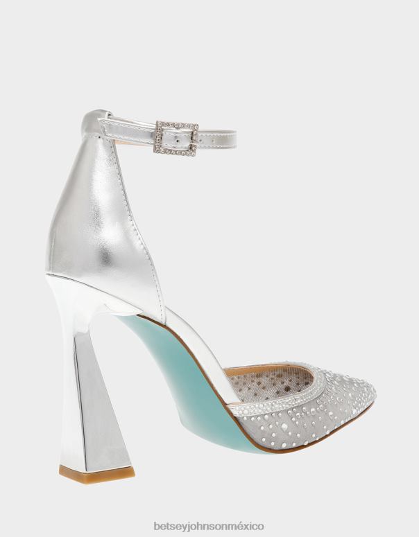 Betsey Johnson zapatos mujer F00V29 viola plata