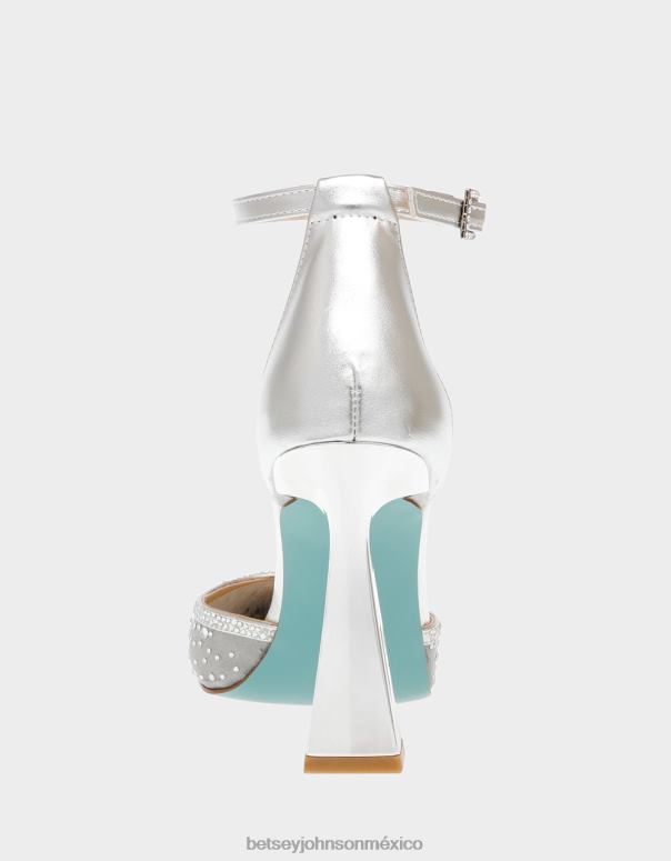 Betsey Johnson zapatos mujer F00V29 viola plata