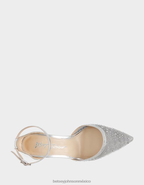 Betsey Johnson zapatos mujer F00V29 viola plata