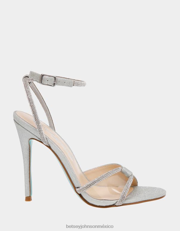 Betsey Johnson zapatos mujer F00V30 Vera plata