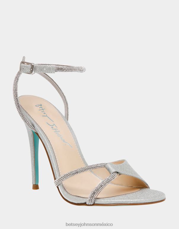 Betsey Johnson zapatos mujer F00V30 Vera plata