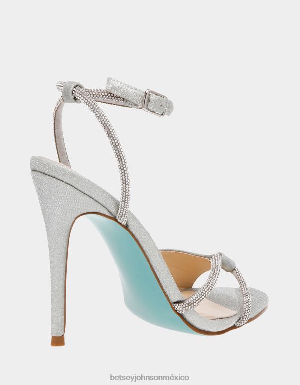 Betsey Johnson zapatos mujer F00V30 Vera plata
