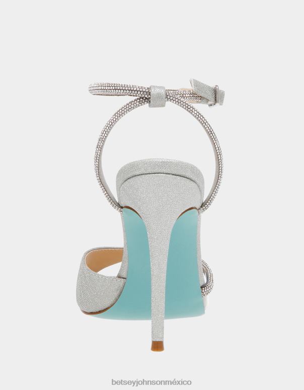 Betsey Johnson zapatos mujer F00V30 Vera plata