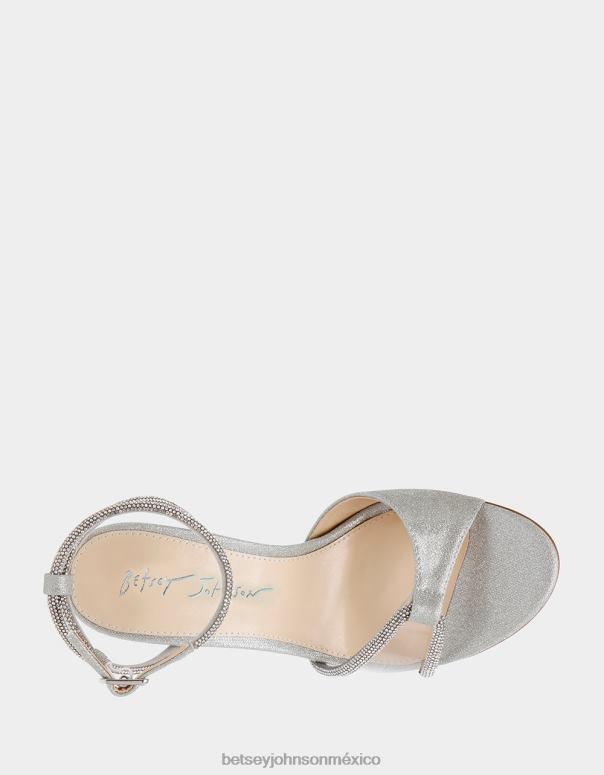 Betsey Johnson zapatos mujer F00V30 Vera plata