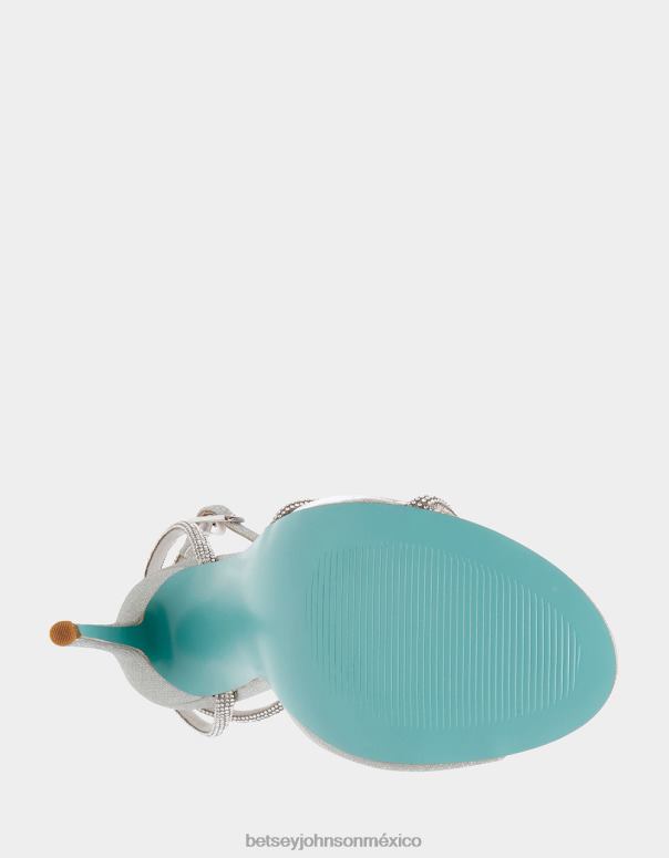 Betsey Johnson zapatos mujer F00V30 Vera plata