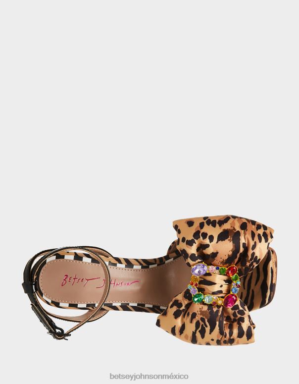 Betsey Johnson zapatos mujer F00V49 pollie leopardo multi