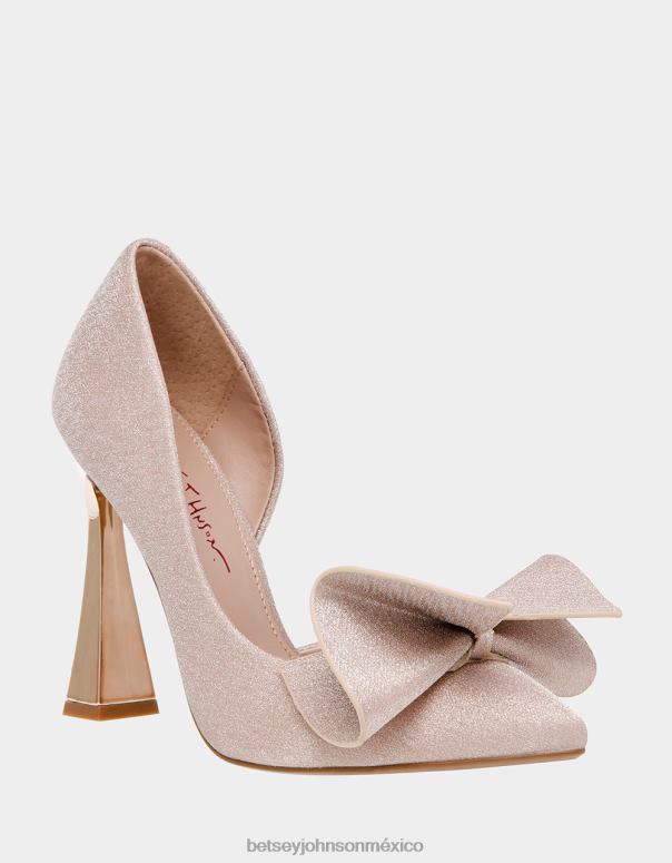 Betsey Johnson zapatos mujer F00V62 ejercer presión sobre champán