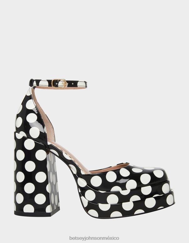 Betsey Johnson zapatos mujer F00V72 tootsy polca negra punto