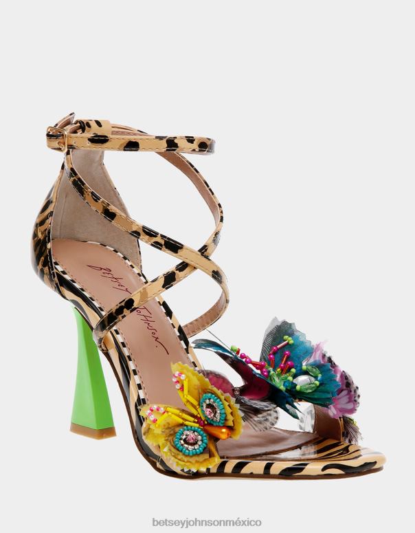 Betsey Johnson zapatos mujer F00V76 everlee leopardo multi