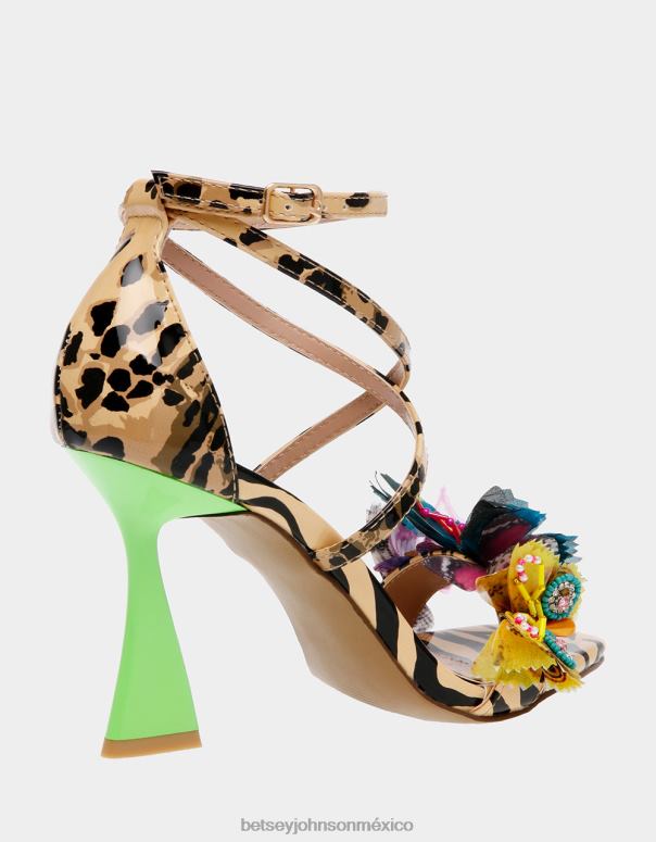 Betsey Johnson zapatos mujer F00V76 everlee leopardo multi