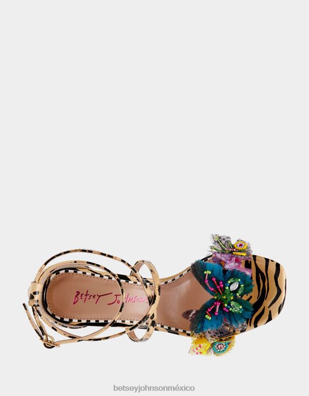 Betsey Johnson zapatos mujer F00V76 everlee leopardo multi