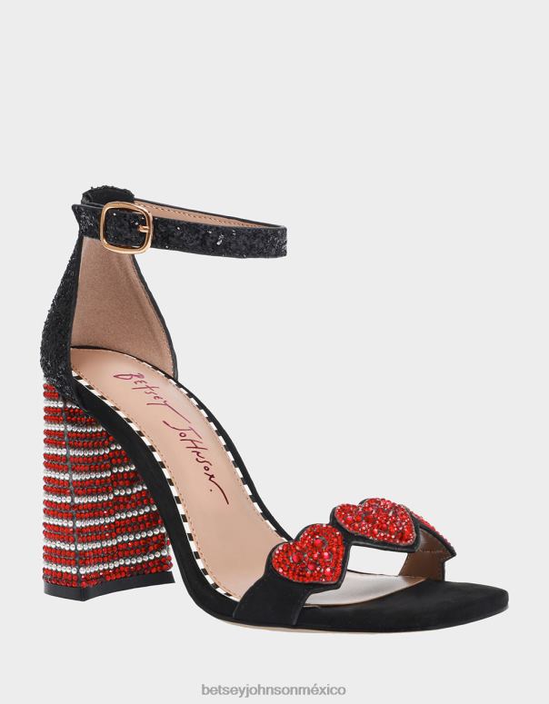 Betsey Johnson zapatos mujer F00V77 kameron-bj negro multi