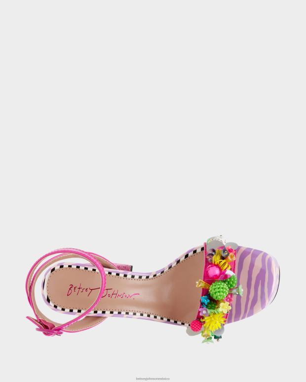 Betsey Johnson zapatos mujer F00V82 jordán rosa multi
