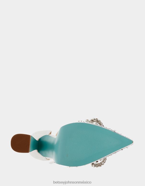 Betsey Johnson zapatos mujer F00V83 cariño blanco