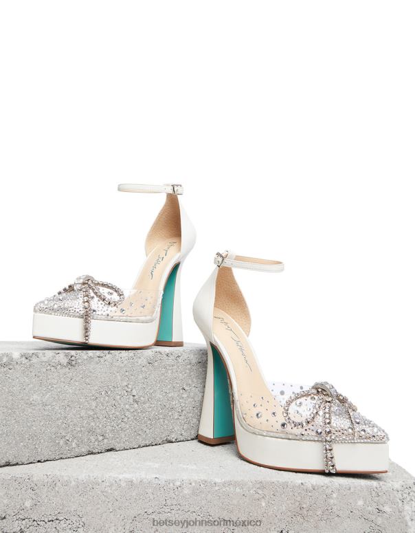 Betsey Johnson zapatos mujer F00V83 cariño blanco