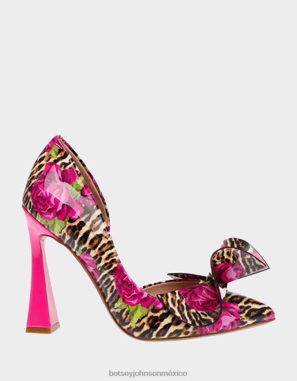 Betsey Johnson zapatos mujer F00V87 noble-p leopardo multi
