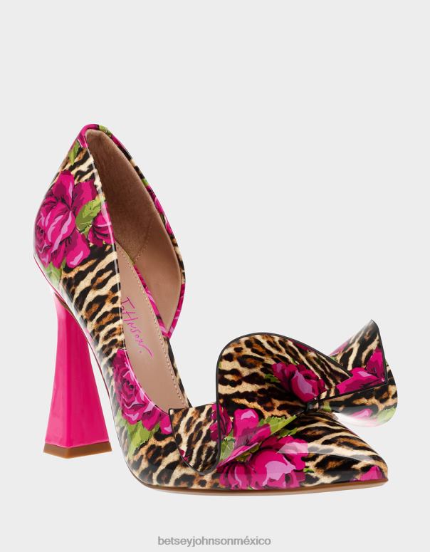 Betsey Johnson zapatos mujer F00V87 noble-p leopardo multi