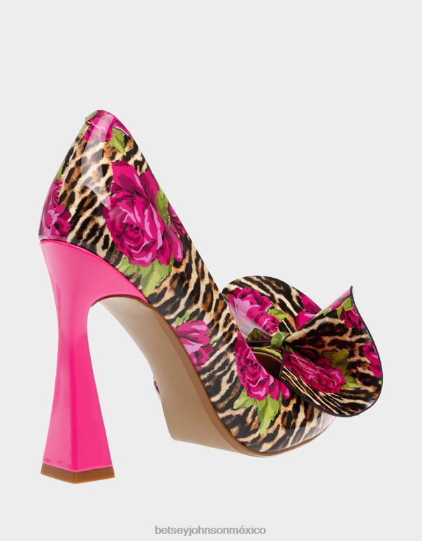 Betsey Johnson zapatos mujer F00V87 noble-p leopardo multi