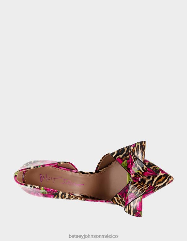 Betsey Johnson zapatos mujer F00V87 noble-p leopardo multi