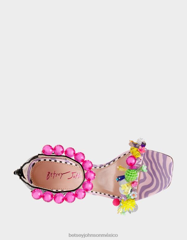 Betsey Johnson zapatos mujer F00V98 clooney rosa multi