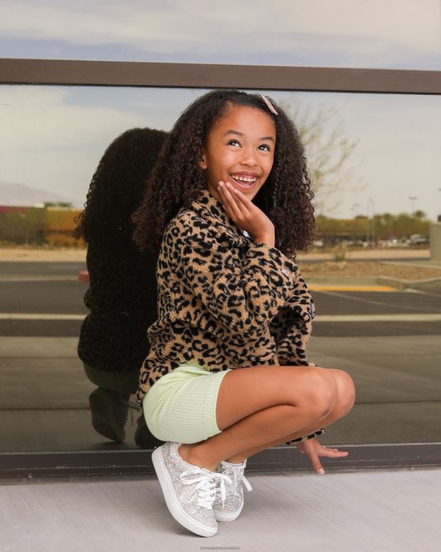 Betsey Johnson zapatos niños F00V22 Sidny pedrería